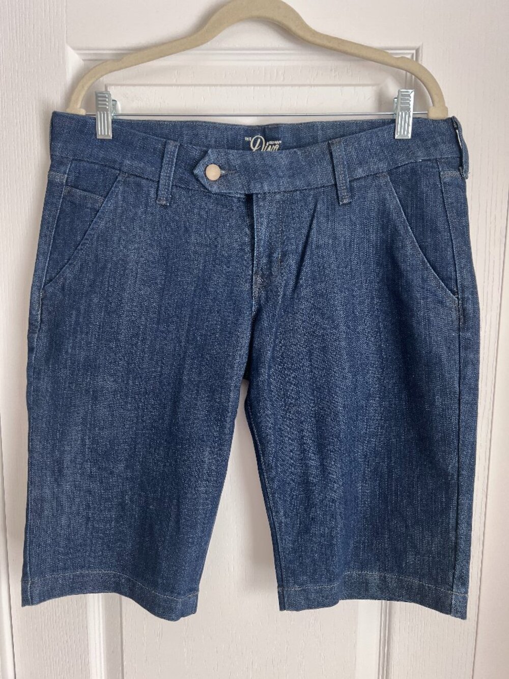 Old Navy "The Diva" Crossover Denim Bermuda Shorts - Size 12